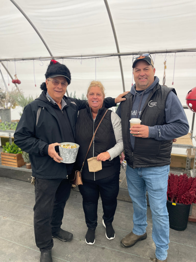 David with guests at Open House